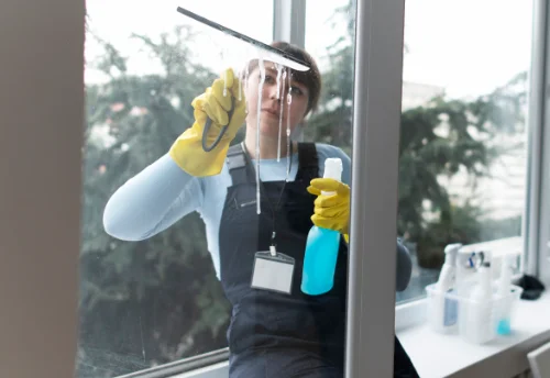 Nettoyage de vitres intérieures et extérieures à la Bâtie-Rolland